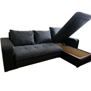 Open picture of l shaped storage sofa bed