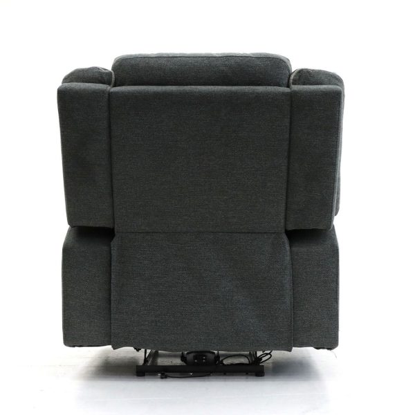 Recliner armchair with drop-down table and cupholders