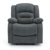 Front view of Alva Graphite Electric Recliner Armchair