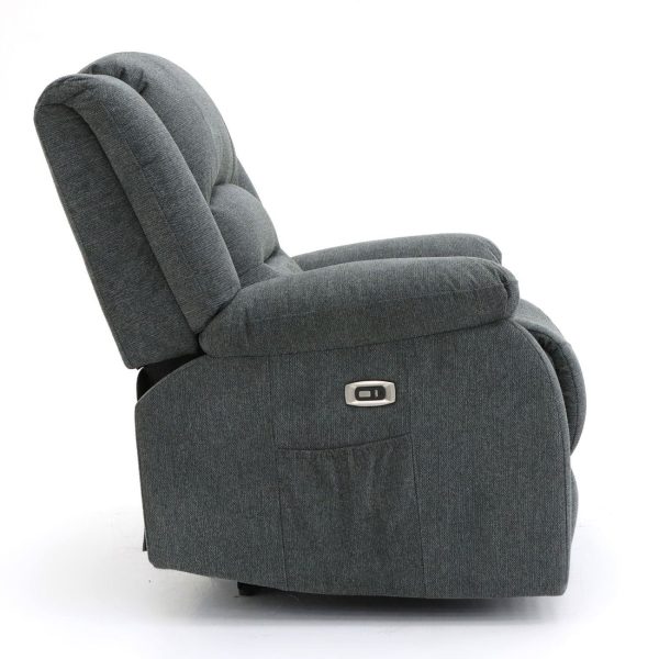 Alva electric recliner armchair with USB-C charging port