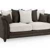 Bella Grey 2 Seater Sofa with button-tufted design Close-up of velvet and chenille fabric on Bella Grey 2 Seater Sofa Scatter-back cushions on Bella Grey 2 Seater Sofa Side angle view of Bella Grey 2 Seater Sofa Bella Grey 2 Seater Sofa in a modern living room