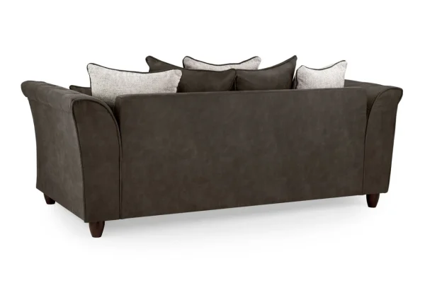 Bella Grey 2 Seater Sofa with button-tufted design