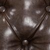 Chesterfield Antique Brown Armchair with Button-Tufted Back