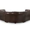 Chesterfield Sofa Antique Brown Large Corner leather design