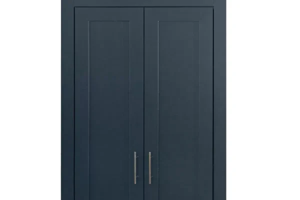 Highgate 2 door wardrobe navy blue and oak finish