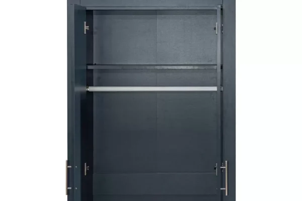 Highgate 2 door wardrobe navy blue and oak finish