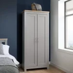 Highgate 2 door wardrobe in cream and oak finish
