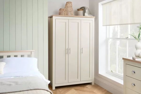 Highgate 3 door wardrobe farmhouse bedroom furniture