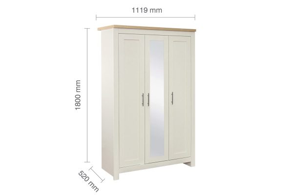 Highgate 3 door wardrobe classic bedroom design