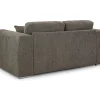 aples Mocha 2 Seater Sofa front view Side profile of Naples Mocha 2 Seater Sofa