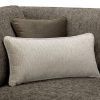 Compact Naples Mocha 2 Seater Sofa for small spaces Modern mocha fabric 2 seater sofa design Naples Mocha Sofa armrest and stitching detail