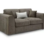 aples Mocha 2 Seater Sofa front view Side profile of Naples Mocha 2 Seater Sofa