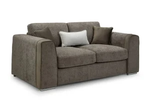 aples Mocha 2 Seater Sofa front view Side profile of Naples Mocha 2 Seater Sofa