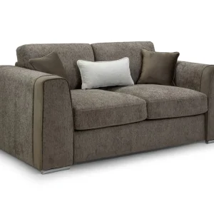 aples Mocha 2 Seater Sofa front view Side profile of Naples Mocha 2 Seater Sofa