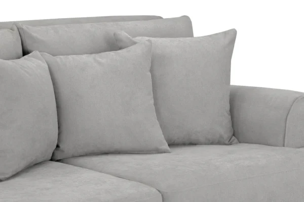Spacious Summer Grey Sofa with deep cushions