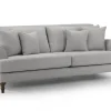 Summer Sofa Grey 4 Seater in modern living room setting