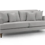 Summer Sofa Grey 4 Seater in modern living room setting