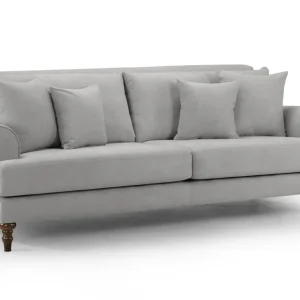 Summer Sofa Grey 4 Seater in modern living room setting