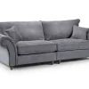 Fullback polyester sofa in grey for modern living rooms