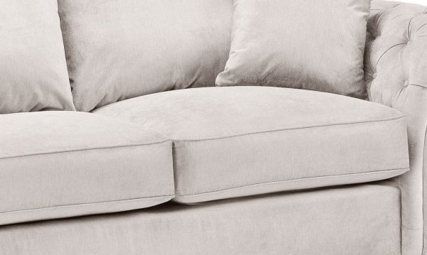 Close-up of Removable Cushions on Windsor Stone Sofa